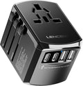 Adaptador Universal de Viaje con Puertos USB y USB-C