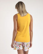 Pijama sin Mangas Gold Flowers (imagen 4)