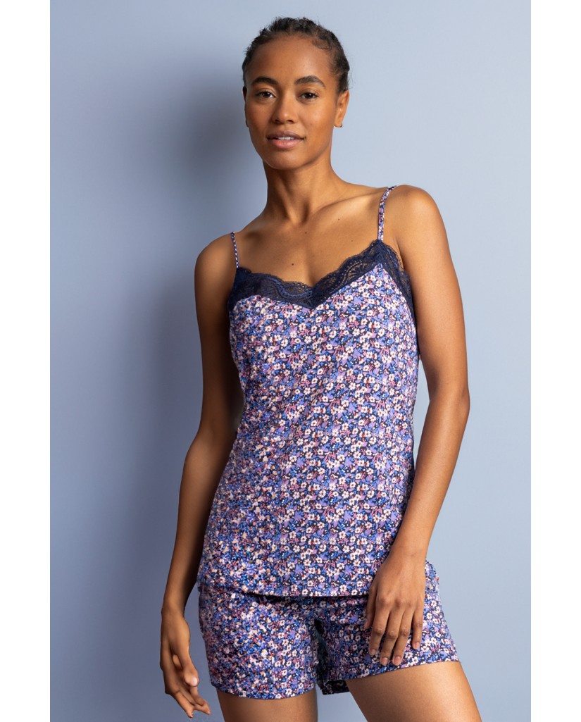 Pijama Tirantes Blue And Pink Liberty