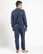 Pijama de Hombre Embossing Marino (imagen 4)