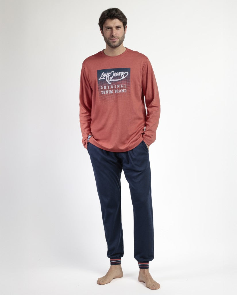 Pijama de Hombre Manga Larga Burnt