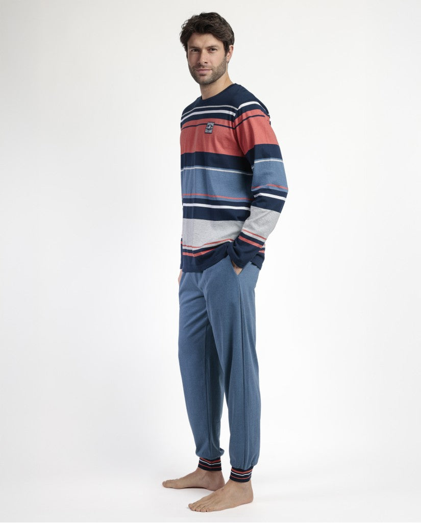 Pijama de Hombre Rayas Burnt (imagen 2)