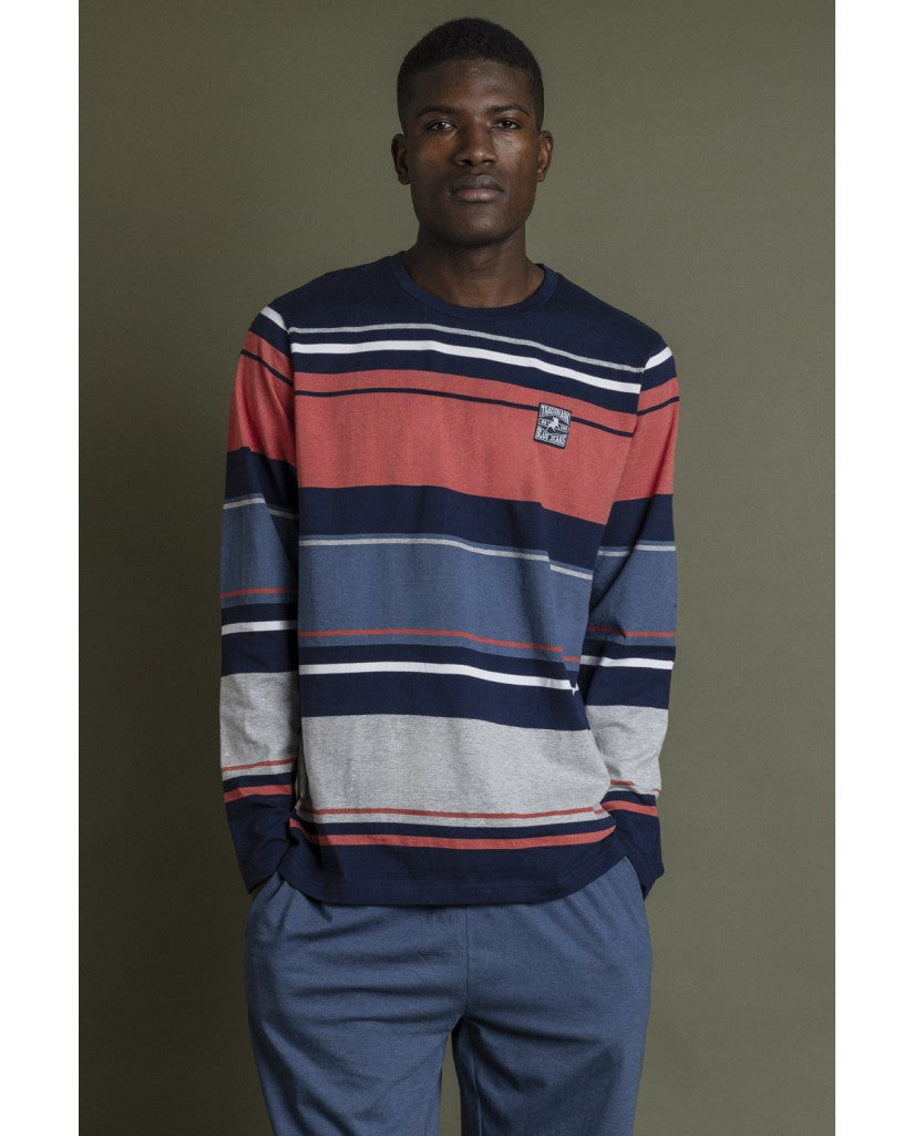 Pijama de Hombre Rayas Burnt (imagen 4)