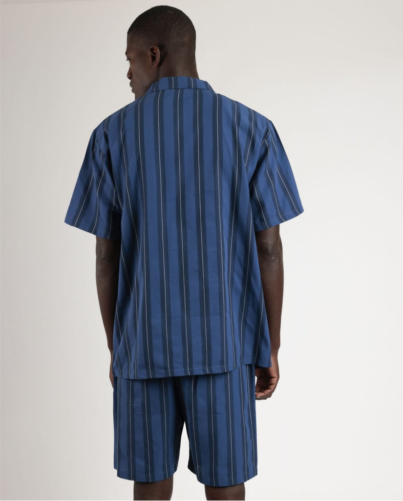 Pijama de Hombre Manga Corta Abierto Marine Flags (imagen 3)