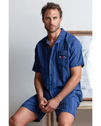 Pijama de Hombre Manga Corta Abierto Marine Flags