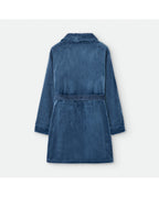Bata de Hombre Larga Azul Marino (imagen 2)