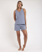 Pijama sin Mangas Soft Stripes (imagen 2)