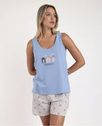 Pijama de Mujer sin Mangas Beach Life (imagen 3)