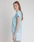 Pijama de Mujer Manga Corta Spring Leaves