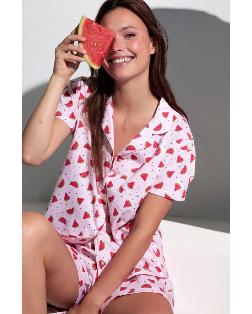 Pijama de Mujer Manga Corta Ref. 64082-0