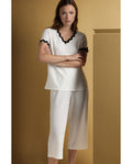 Pijama Manga Corta Luxe Waves para Mujer