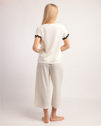 Pijama Manga Corta Luxe Waves para Mujer (imagen 4)
