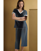 Pijama Manga Corta Luxe Waves para Mujer (imagen 2)