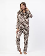 Pijama de Mujer Largo Luxe Geometric (imagen 3)