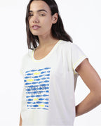 Pijama Manga Corta Fishing Blue Mujer (imagen 2)