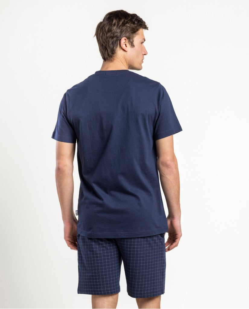 Pijama Manga Corta Navy Driver para Hombre (imagen 3)