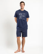 Pijama Manga Corta Navy Driver para Hombre (imagen 2)