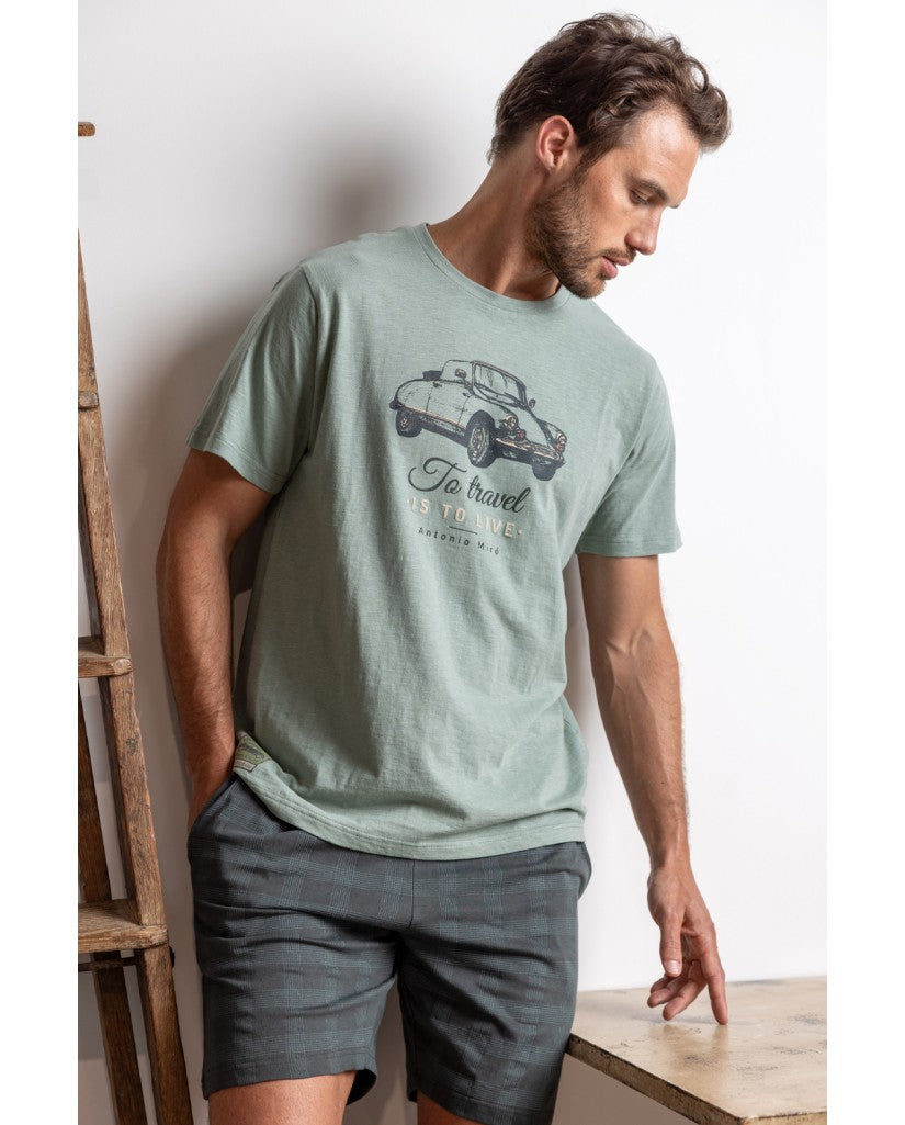 Pijama de Hombre Manga Corta Automobile