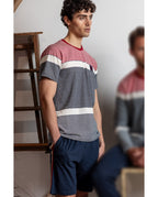 Pijama Manga Corta Ancho para Hombre