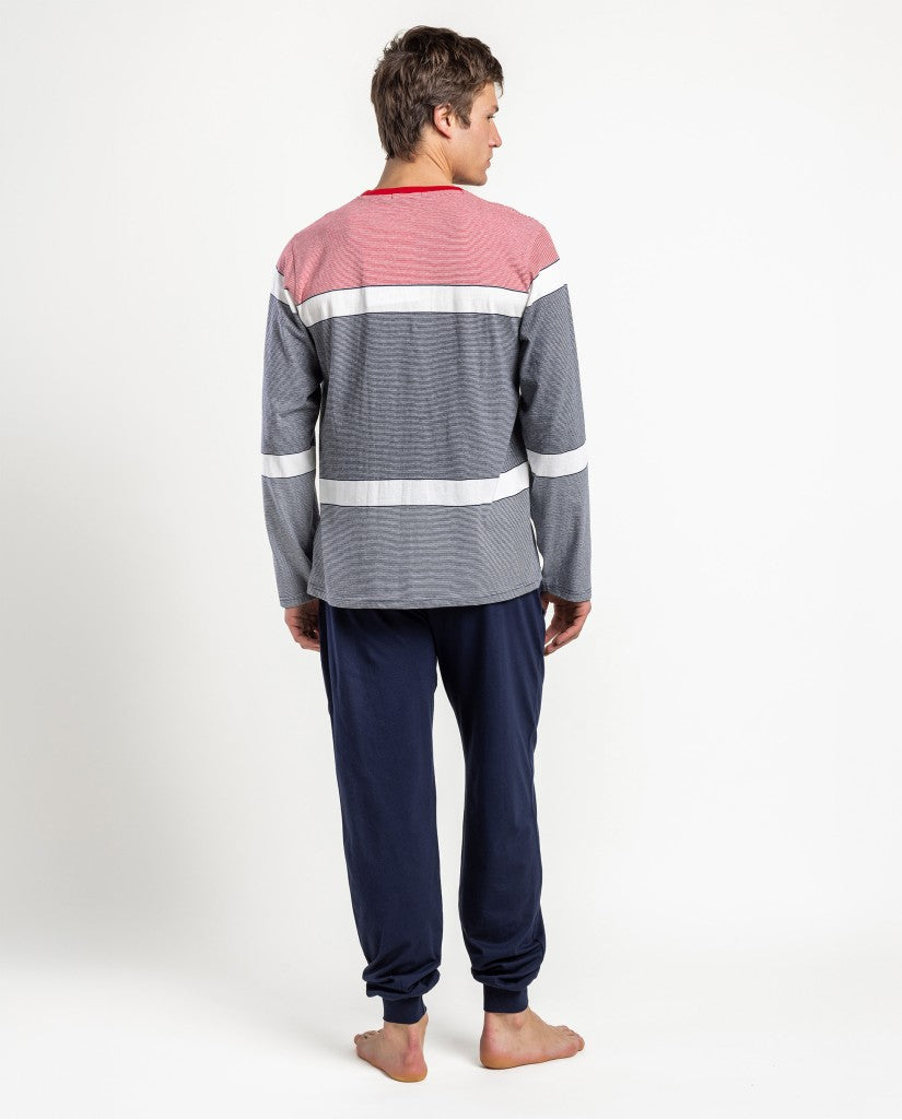 Pijama de Hombre Manga Larga Rayas Anchor (imagen 3)