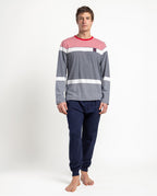 Pijama de Hombre Manga Larga Rayas Anchor
