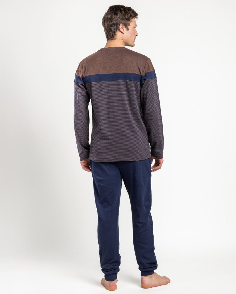 Pijama de Hombre Manga Larga Stripes Dapper (imagen 3)