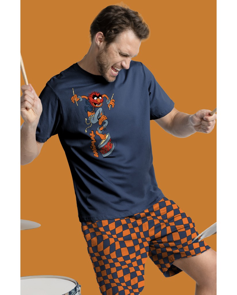 Pijama Manga Corta Hombre Crazy Animal