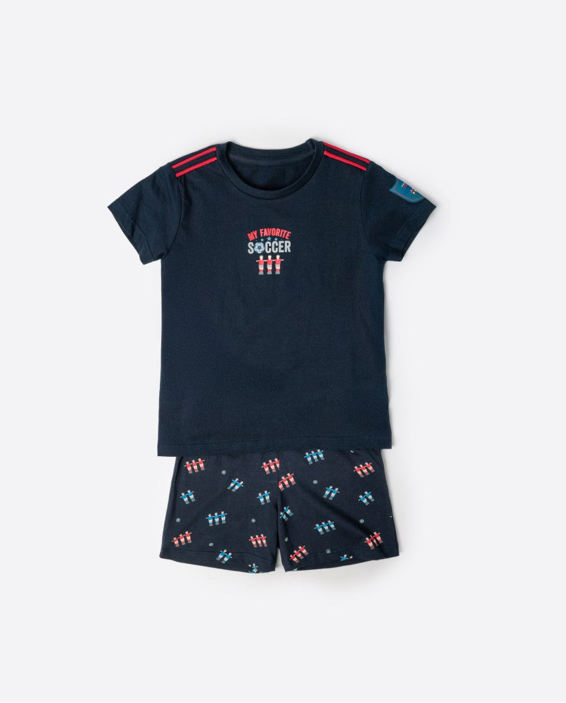 Pijama Juvenil Manga Corta My Favourite Soccer (imagen 2)