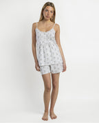 Pijama Tirantes Mujer White And Grey (imagen 3)