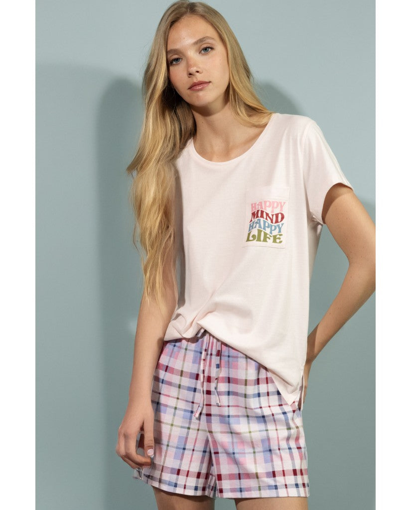 Pijama de Mujer Manga Corta Happy Mind (imagen 2)
