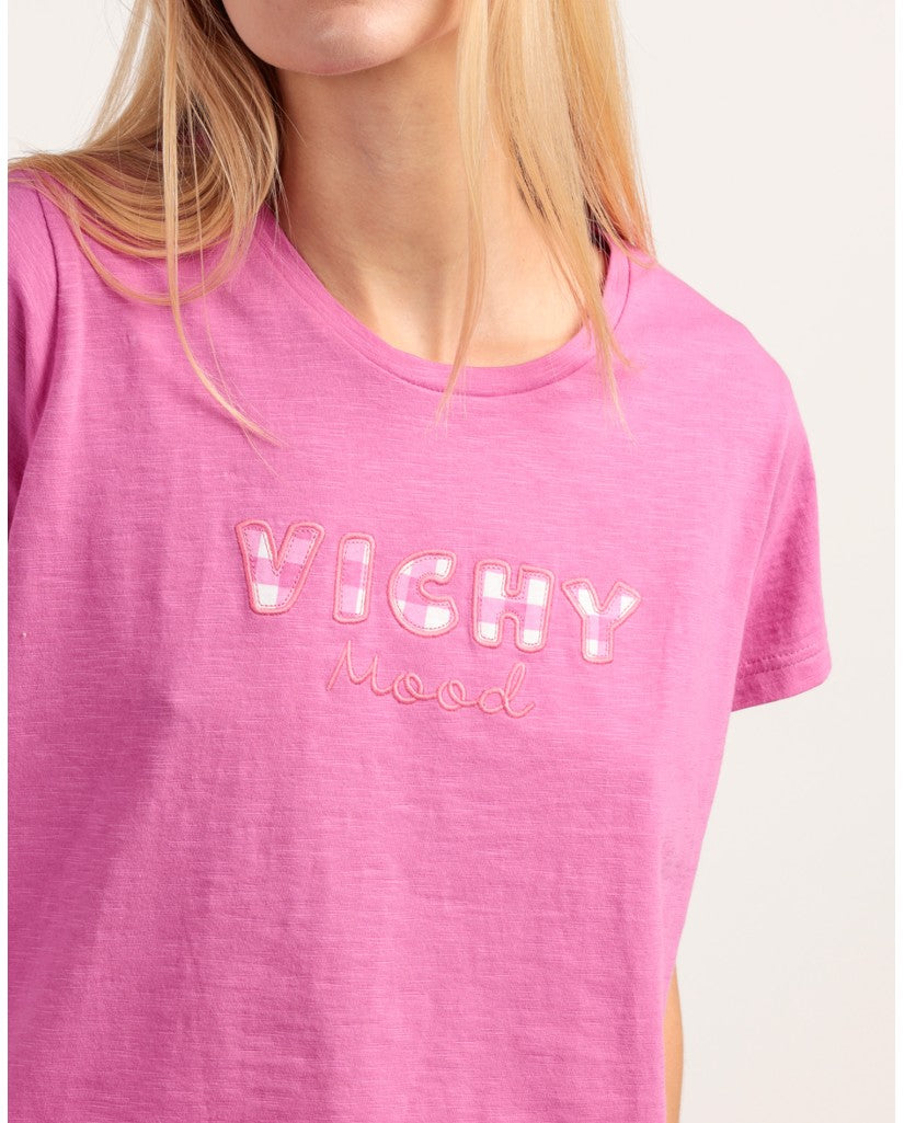 Pijama Manga Corta Mujer Vichy Mood (imagen 6)