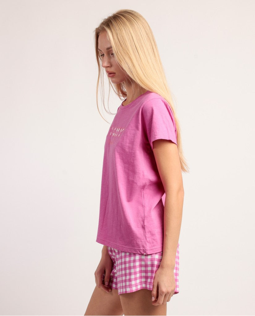 Pijama Manga Corta Mujer Vichy Mood (imagen 4)