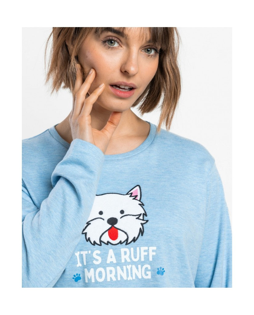 Pijama de Mujer Manga Larga Ruff Morning (imagen 2)