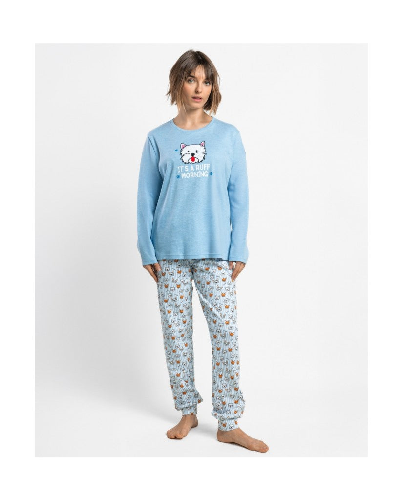 Pijama de Mujer Manga Larga Ruff Morning (imagen 4)