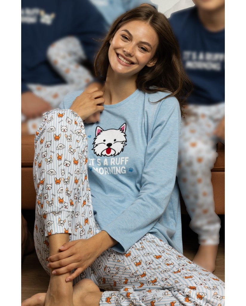 Pijama de Mujer Manga Larga Ruff Morning