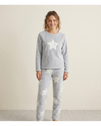 Pijama de Mujer Estrellas Gris (imagen 2)
