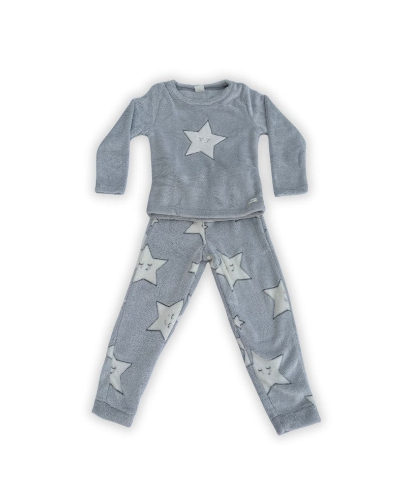 Pijama Juvenil Estrellas Gris Coralina