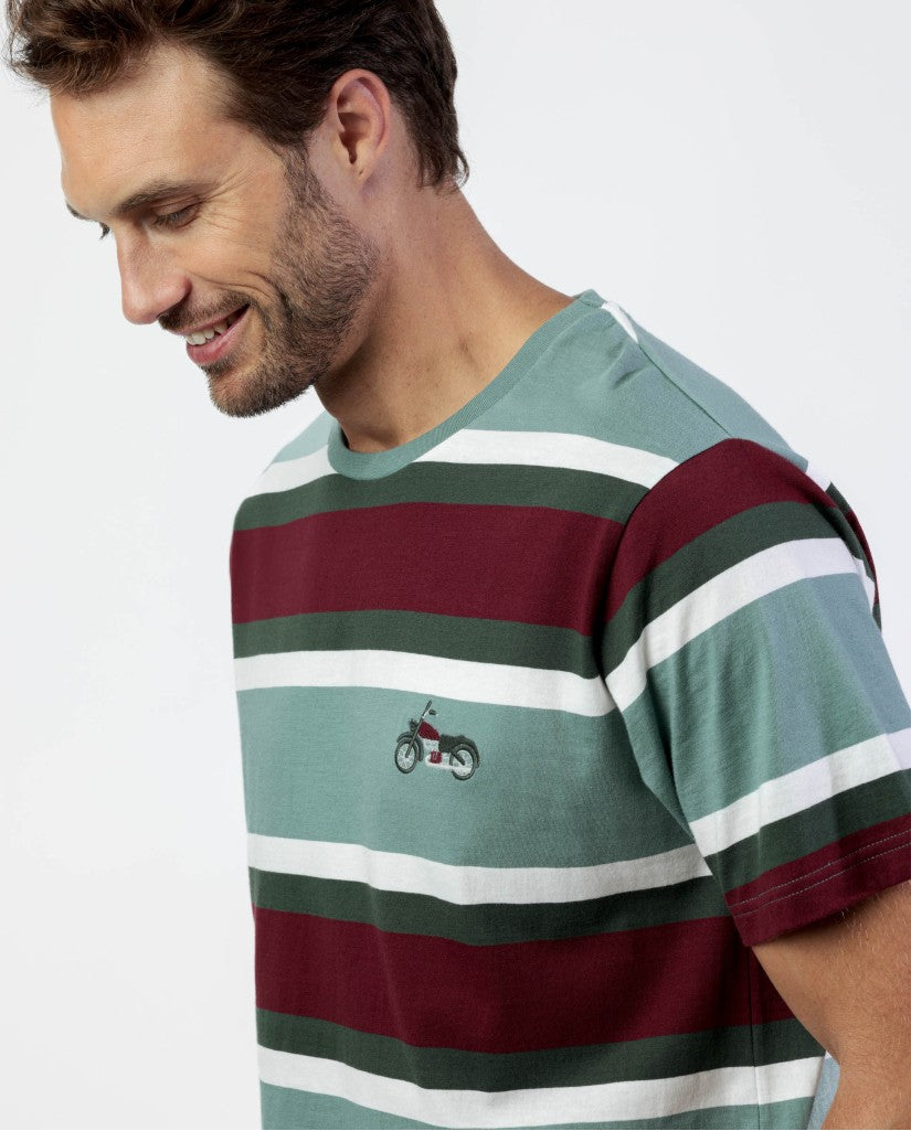 Pijama de Hombre Manga Corta Stripes Kings Of The Road (imagen 4)