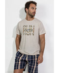 Pijama Manga Corta Run Faster para Hombre
