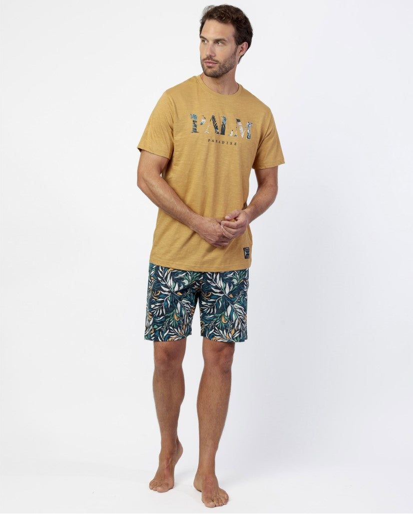 Pijama Manga Corta Palm Paradise para Hombre