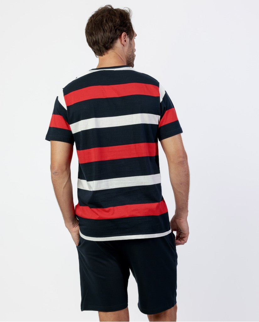 Pijama de Hombre Manga Corta Rayas Ref. 64781-0 (imagen 3)