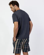 Pijama de Hombre Manga Corta Cuadros (imagen 3)