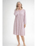 Camisón de Mujer de Interlock Perchado Rosa