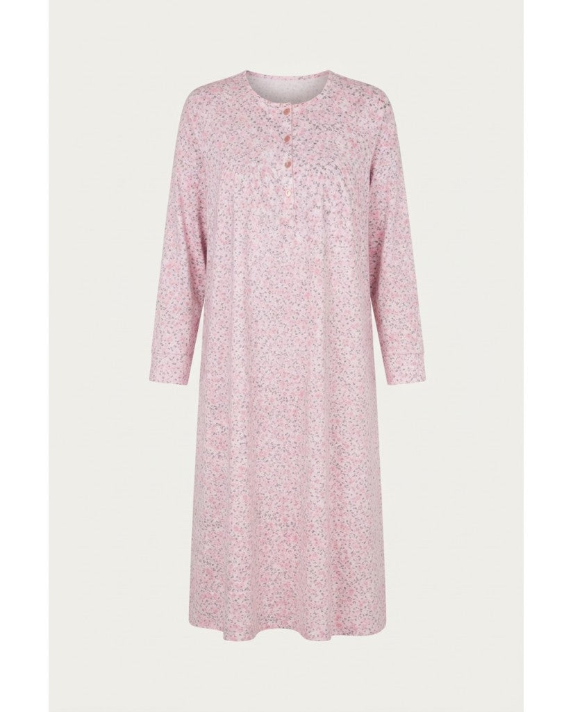 Camisón de Mujer de Interlock Perchado Rosa (imagen 2)