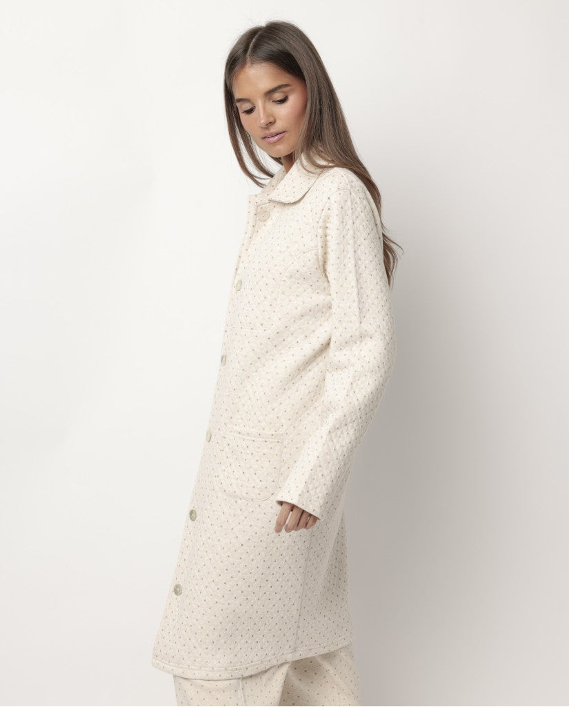 Bata de Mujer Botones Organic Dots G (imagen 4)