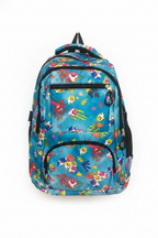 Mochila multicolor con compartimentos, detalle interior - Looftys