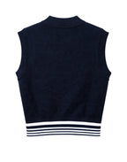 Autry Top de Punto de Viscosa Mujer Azul espalda