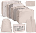 Set de 8 Organizadores de Compresión Impermeables para Maleta