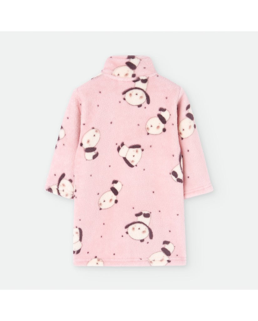 Bata Infantil Cremallera Rosa Panda (imagen 2)