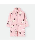 Bata Infantil Cremallera Rosa Panda